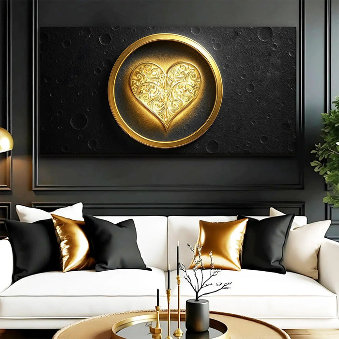 Heart Eclipse Wall Art by Tailored Canvases