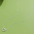 Heart-Shape 925 Sterling Silver Pendant Necklace by DailySale