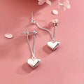Heart-Shaped Dangle Earrings by DailySale
