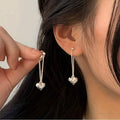 Heart-Shaped Dangle Earrings by DailySale