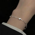 Heart-Shaped S925 Silver Bracelet by DailySale