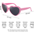 Heart Shaped Sunglasses EDM Festival Light Changing Eyewear Heart Effect by DailySale