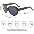 Heart Shaped Sunglasses EDM Festival Light Changing Eyewear Heart Effect by DailySale