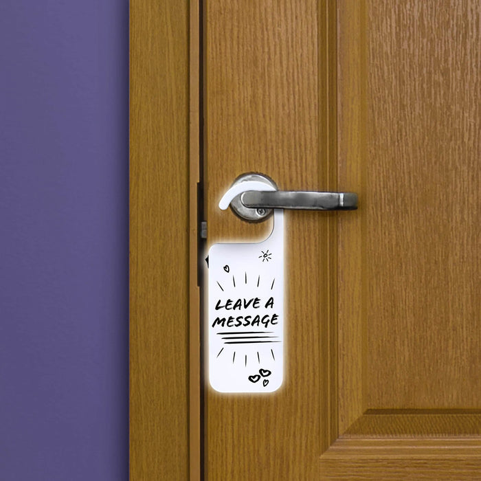 Hearth And Haven Hanging Door Sign Dry Erase White Board Do Not Disturb by DailySale