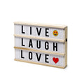 Hearth & Haven Wooden LED Light-Up Message Lightbox by DailySale