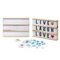 Hearth & Haven Wooden LED Light-Up Message Lightbox by DailySale