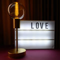 Hearth & Haven Wooden LED Light-Up Message Lightbox by DailySale