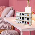 Hearth & Haven Wooden LED Light-Up Message Lightbox by DailySale