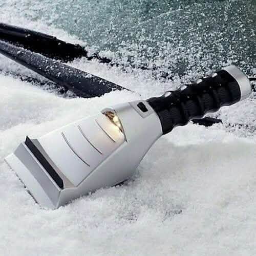 Heated Ice Scraper with Built-in Flashlight by DailySale
