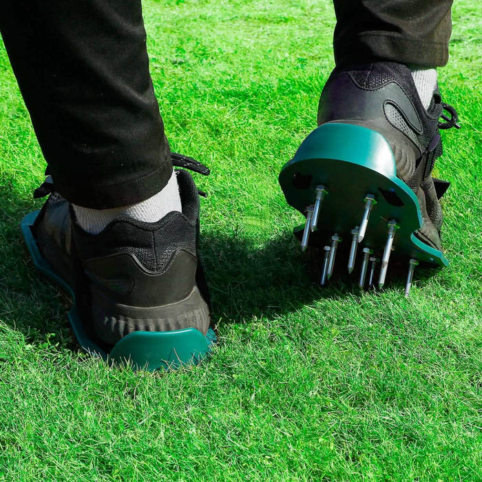 Heavy Duty Lawn Aerator Shoes with Adjustable Straps by DailySale