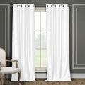 Heavy Faux-Silk Double-Layered Blackout Thermal Panel Pair - Assorted Colors by DailySale