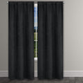 Heavy Suede Embossed Textured Blackout Thermal Window Curtain Pair Panel by DailySale
