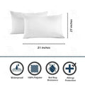 Heavyweight Zippered Waterproof Bed Bug Vinyl Pillow Covers by DailySale
