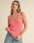 Hedi Knit Tank - Coral by Boutique 23