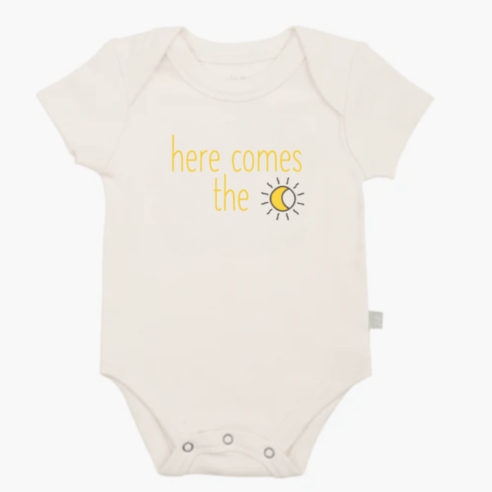 graphic bodysuit | here comes the sun by Finn + Emma
