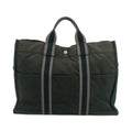 Hermes Black Canvas Fourre-Tout MM Tote Bag #3399 by Bolt Boutique