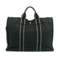 Hermes Black Canvas Fourre-Tout MM Tote Bag #3399 by Bolt Boutique