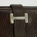 Hermes Brown Leather Long Wallet #5179 by Bolt Boutique