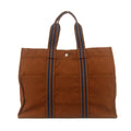 Hermes Burnt Orange Canvas Airline GM Tote Bag #9350 by Bolt Boutique