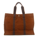 Hermes Burnt Orange Canvas Airline GM Tote Bag #9350 by Bolt Boutique