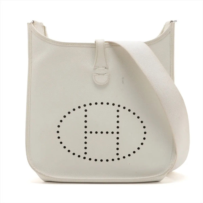 Hermès Evelyne 29/PM Veau Epsom White Silver Metal Fittings □L: 2008 by Bolt Boutique