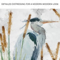 Heron In The Reeds Canvas Wall Art II by Tailored Canvases