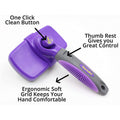 Hertzko Self Cleaning Slicker Brush by DailySale