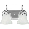 Sea Gull Lighting Windgate 2-Light Bath Vanity Up light Fixture Chrome by Vanessa Jane