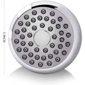 High Pressure Shower Head 3" Anti-clog Anti-leak Fixed with Adjustable Swivel Brass Ball Joint by DailySale