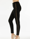 High Rise Leopard Striped Jean by Boutique 23