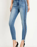 High Waist Skinny with Color Tape by Boutique 23