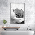 Highland Cattle Bath Canvas Wall Art by Tailored Canvases