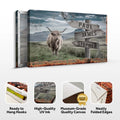 Highland Cow Rustic Sign by Tailored Canvases
