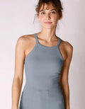 Highneck Ribbed Tank by Boutique 23