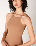 Highneck Ribbed Tank by Boutique 23