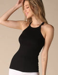 Highneck Ribbed Tank by Boutique 23