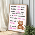 Hold Her A Little Longer, She Is Only A Little Girl For Such A Little While Sign by Tailored Canvases