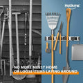 Holikme Mop Broom Holder Wall Mount Metal Pantry Organization by DailySale