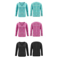 Hollow Out Design See Through V-Neck Long Sleeve Sweater by DailySale