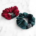 Holly Duo - 2-Pack Christmas Holiday Buckle Scrunchies - No Snagging, No Tangles by Buckle Scrunchies by RE.STATEMENT