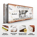 Holstein Ranch Sign by Tailored Canvases