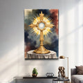 Holy Eucharist in Monstrance Faith Wall Art by Tailored Canvases