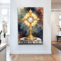 Holy Eucharist in Monstrance Faith Wall Art by Tailored Canvases