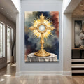 Holy Eucharist in Monstrance Faith Wall Art by Tailored Canvases