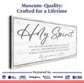 Holy Spirit You are Welcome Here Faith Sign III by Tailored Canvases