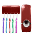 Home Automatic Toothpaste Dispenser + 5 Toothbrush Holder Set by DailySale