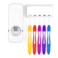 Home Automatic Toothpaste Dispenser + 5 Toothbrush Holder Set by DailySale