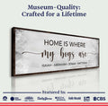 Home Is Where My Boys Are Sign II by Tailored Canvases