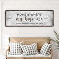 Home Is Where My Boys Are Sign II by Tailored Canvases