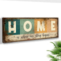Home Is Where Our Story Begins Sign III by Tailored Canvases